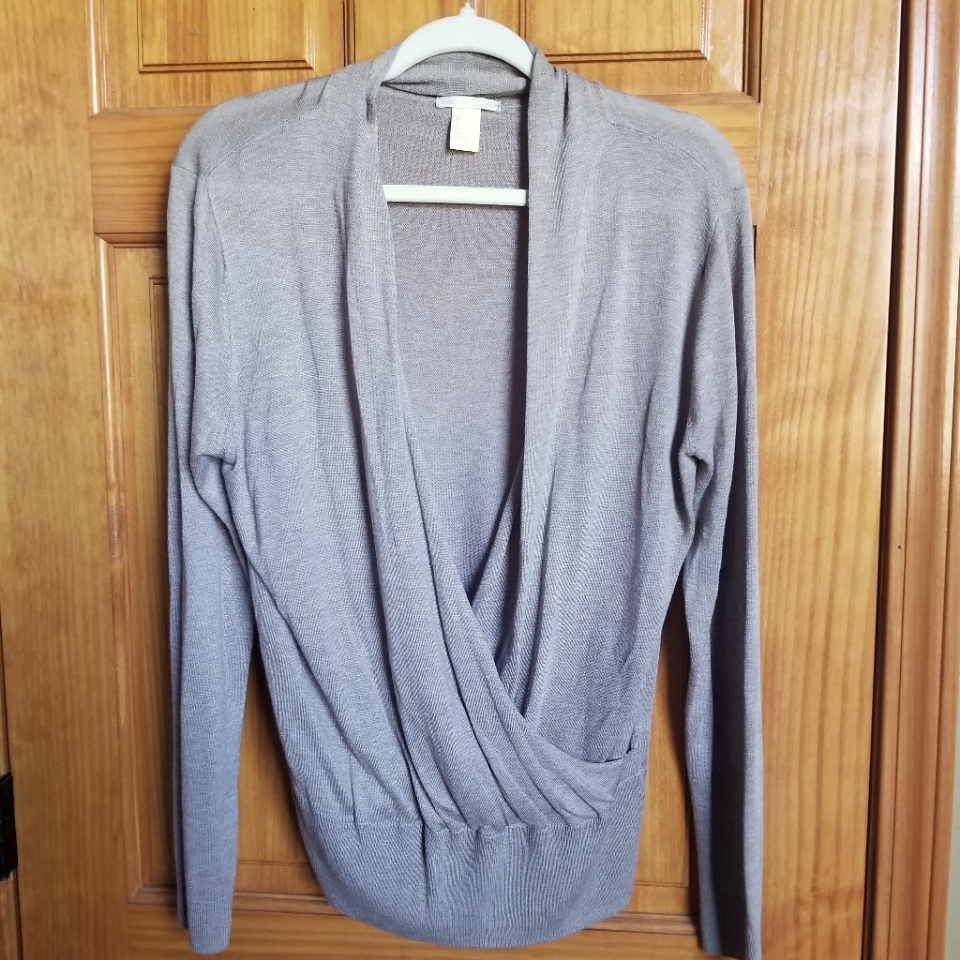H&M Basic Open Front Lightweight Pullover Sweater